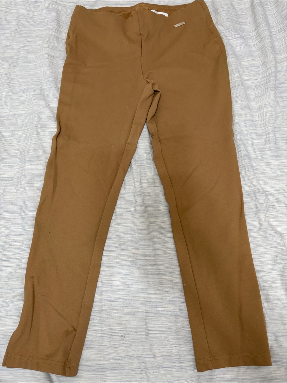 Rafaella Men's Camel Brown Stretch Pants
